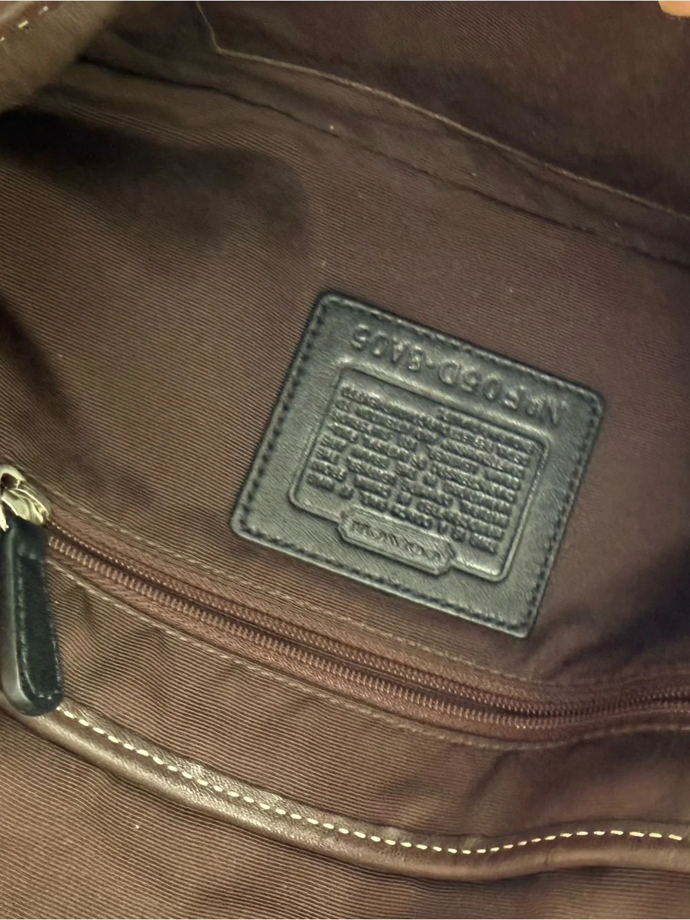 Vintage Coach Y2K Small Soho Brown Leather Shoulder Bag  Western